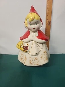 Vintage Original Hull Ware Little Red Riding Hood Cookie Jar 13" USA - Picture 1 of 9