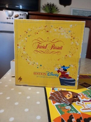 Jeu De Société Trivial Pursuit Edition Disney 1992 Parker 2 a 36 Joueurs 6 Ans + - Photo 1/4
