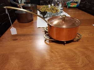 Tagas Chef Copper Sauce Pan with Lid - Picture 1 of 3