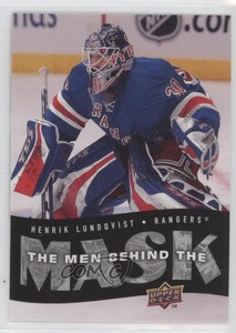 2007-08 Upper Deck The Men Behind the Mask Henrik Lundqvist #BM4 HOF