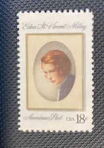 US Scott 1926 Edna St. Vincent Millay 18¢ MNH Stamp – Poet, 1981 Issue - Picture 1 of 1