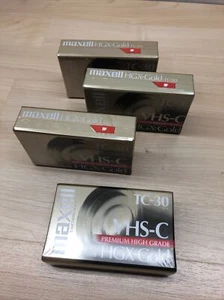 Maxell VHS-C TC-30 HGX-Gold Camcorder Videocassette 2 Pack New - Picture 1 of 4
