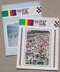 1974 USAC Magazine V5 No 1&2 - Pre Indianapolis Racing Car Culture - Lot of 2 - Picture 1 of 11