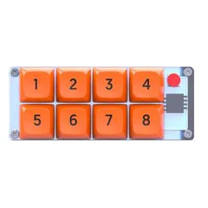 Mechanical Gaming Keyboard Mini Keypad 4 Color RGB Light programming 8Keys - Picture 1 of 12