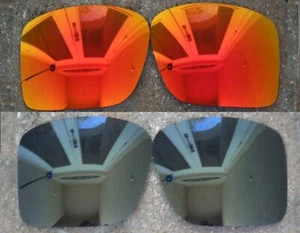 Galaxy Ersatzgläser Für Oakley Double Edge OO9380 Polarisierte Schwarz/Rot - Picture 1 of 7