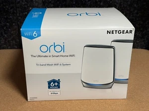 NETGEAR Orbi RBK852 Tri-Band AX6000 Wi-Fi 6 Mesh - Router + 1x Satellite - Photo 1/6