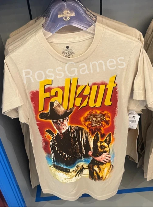 Camiseta Universal Halloween Horror Nights HHN 2025 Fallout Ghoul Vista Previa Bronceada S Foto 1 de 1