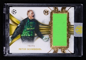 Peter Schmeichel 2024-25 Topps Reverence UEFA Club Competitions Relic 64/99 - Picture 1 of 2