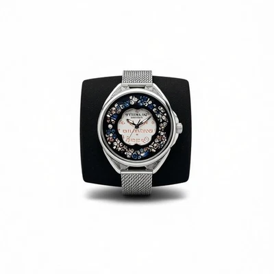 Stuhrling Lily 995M relógio feminino mostrador madrepérola malha novo em folha na caixa - Imagem 1 de 4