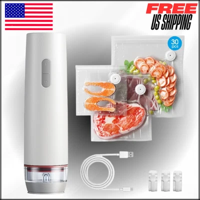 Vacuum Sealer Machine with Visible Water Tank for Food Handheld Cordless Compact - Image 1 of 4