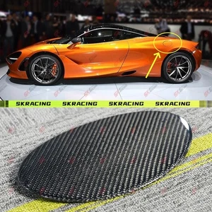 Real Carbon Fuel Cap for Mclaren 720s Fuel Tank Cover Trim Adhesive Gas Cap - Imagen 1 de 8