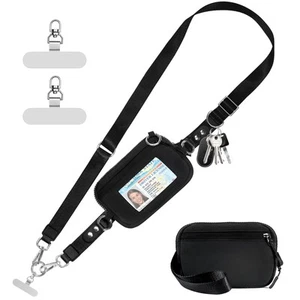 Clip and Go Strap for Phone with Wallet Crossbody Phone Lanyard Adjustable an... - Picture 1 of 8