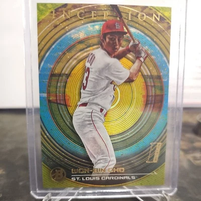 2022 Bowman Inception #61 Won-Bin Cho Gold Initiation 47/50 St. Louis Cardinals - Image 1 of 4