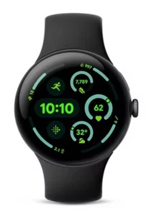 Google Pixel Watch 3 45mm Matte Black - WiFi (Mint) - Zdjęcie 1 z 3