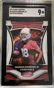 2024 PANINI CERTIFIED SGC 9 RC CERTIFIED ROOKIES MARVIN HARRISON JR #6 - Picture 1 of 2