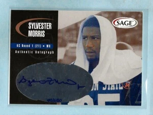 SYLVESTER MORRIS - 2000 SAGE "Autograph" - #A31 (Ser. #403/650) - Chiefs - MINT - Picture 1 of 1