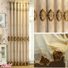 1 Panel Blackout Curtain Embroider Sheer Window Tulle Double Layer Drape Valance