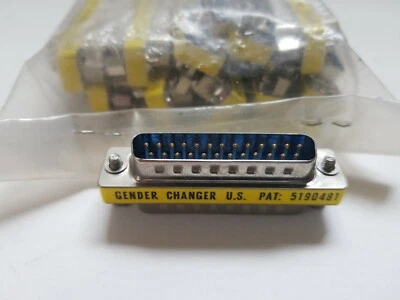 10 pieces, DB25 Gender Changer (Male/Male), *New in bag, *Free Shipping  USPS  - Image 1 of 4