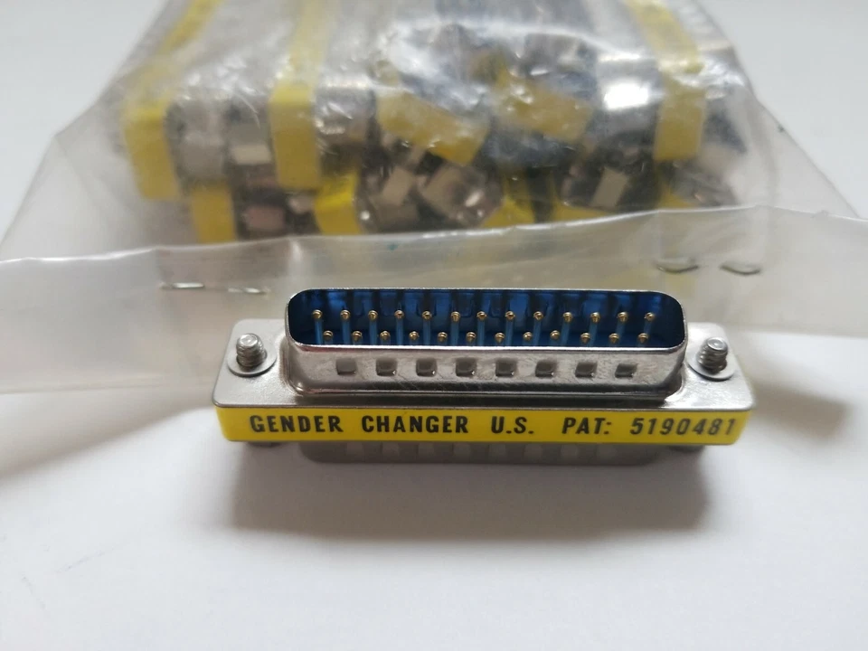 10 pieces, DB25 Gender Changer (Male/Male), *New in bag, *Free Shipping  USPS  - Image 1 of 4