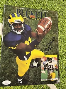 Desmond Howard Signed Magazine Beckett Auto JSA Michigan Wolverines - Picture 1 of 5