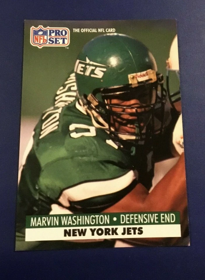 1991 Pro Set # 612 MARVIN WASHINGTON New York Jets Great Card !  - Image 1 of 1
