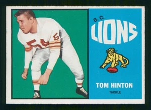 Tom Hinton 1964 Topps CFL 64 Nº 8 Como Nuevo+ 75383 - Imagen 1 de 2