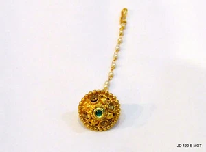 Indian Traditional Rajasthani Borla/Maangtika Hair/Head Jewelry Boho Ethnic Gift - Picture 1 of 1