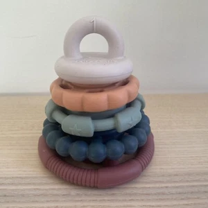 Jelly Stone - Rainbow Stacker Teether & Toy - Earth - New Without Packaging - Picture 1 of 3