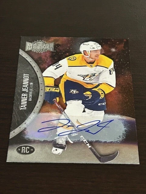 Tanner Jeannot 2021-22 Skybox Metal Universe Autograph #172 /299  - Image 1 of 2