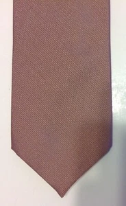 VTG Wembley Tie Necktie Brown Solid Print Polyester - Picture 1 of 6