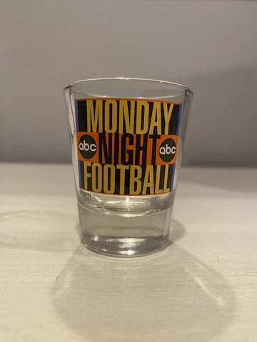 MONDAY NIGHT FOOTBALL Shot Glass Vintage ABC Television NFL Cover