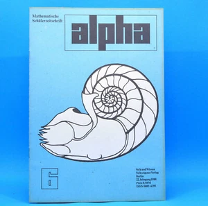 DDR Alpha 6 von 1988 Mathematische Schülerzeitschrift Mathematik Mathe Logik B - Imagen 1 de 2