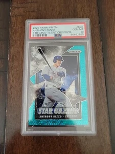 2020 PANINI Prizm Teal Donut Circle ANTHONY RIZO 13/15 PSA 10 STAR GAZING - Picture 1 of 2
