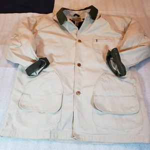L.L. BEAN Men’s 2XL XXL Tall Field Chore Jacket Wool Blanket Lined Canvas JW02 - Picture 1 of 14