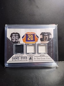 2014 Leaf Wayne Gretzky, Robitaille, Kurri Game Used Patch Itg /20 LA Kings