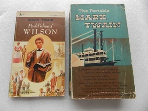 2 by Mark Twain: Pudd'nhead Wilson + Huckleberry Finn + Mysterious Stranger - Picture 1 of 9