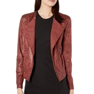Lysse Trent Buffed Faux Suede Jacket Size Medium Sable Open Blazer 24-2322-M8 - Picture 1 of 9