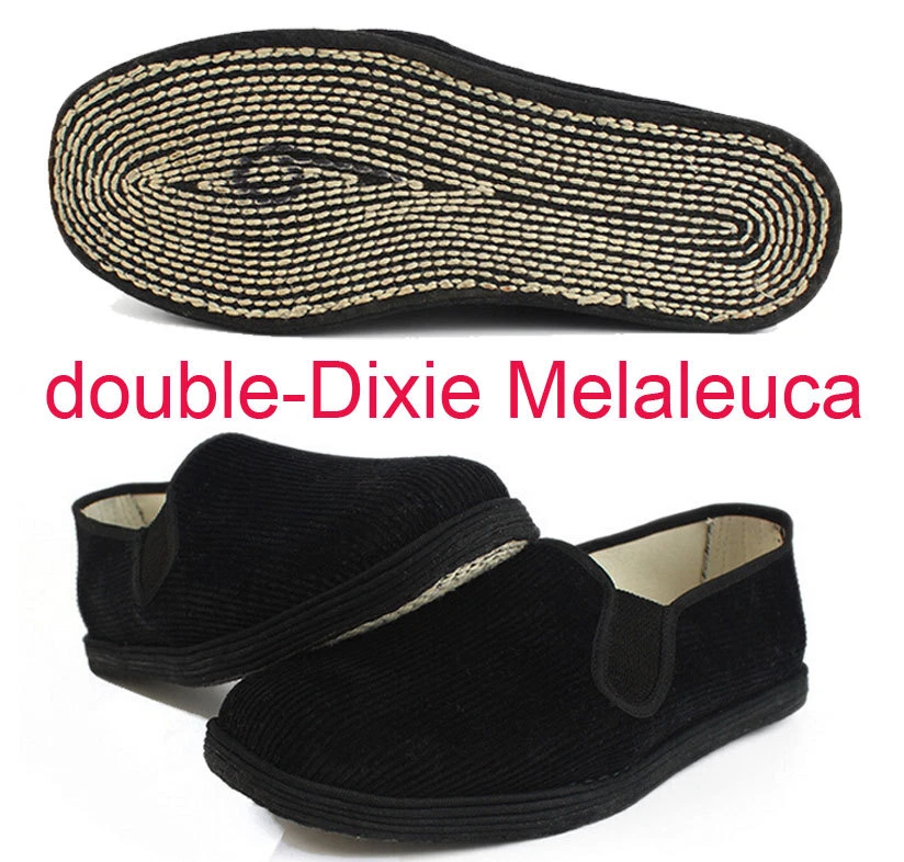 Men's Kung fu Martial Arts Tai Chi Shoes Sole Cotton Cloth Casual Slippers Black - Image 1 of 1