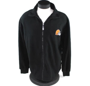 Cleveland Browns Sports Illustrated Full-Zip Fleece Logo Jacket Black Size XL - Picture 1 of 19