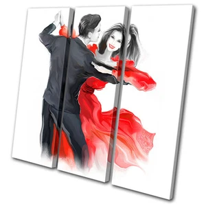 Performing Ballroom Dancing  TREBLE CANVAS WALL ART Picture Print VA - Picture 1 of 1
