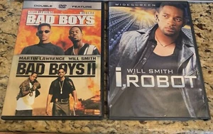 Bad Boys 1 & 2 / I Robot ( 2 DVD Lot, 3 Discs) Will Smith *Very Good - Picture 1 of 1