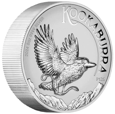 *500 Mintage* 2024 INCUSED High Relief Kookaburra 5oz $8 Silver Proof Coin - Image 1 of 4