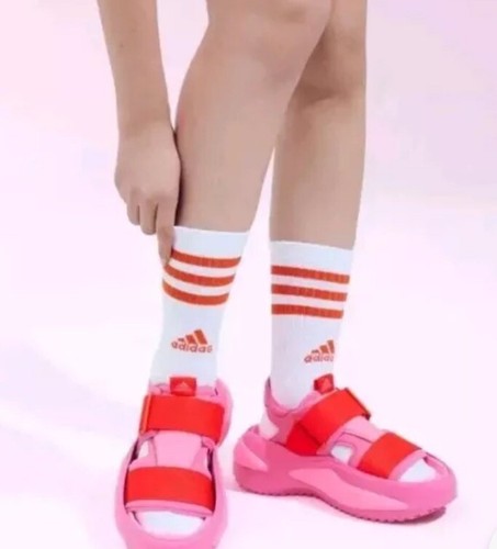 Sandali alla moda Adidas taglia 11 Mehana con cinturino comodo rosa IF8182