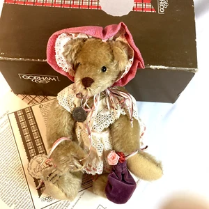 Peluche Gorham Bear TEDWINA KIMELINA BEARKIN Musical 1986 Time Machine 374/2500 - Imagen 1 de 12