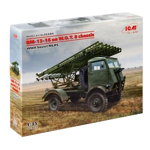 Segunda Guerra Mundial soviético MLRS BM-13-16 en W.O.T. 8 chasis - Kit modelo plástico 1/35 ICM 35591 - Imagen 1 de 24