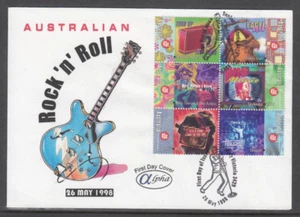 Australian Stamps.Alpha Cover. Australian Rock n Roll.1998. - Picture 1 of 1