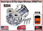 Remote Spin-On Oil Filter Adapter W/Hardware UPRIGHT Ports 9204 from Radke 25708