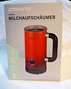 Ambiano Ombre Milchaufschäumer, Wärmer, rot, neu - Bild 1 von 3