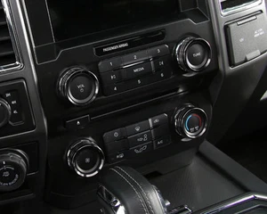 Car Black Air Condition Switch Knob Cover Trim  For Ford F150 F-150 2016 2017 - Picture 1 of 7