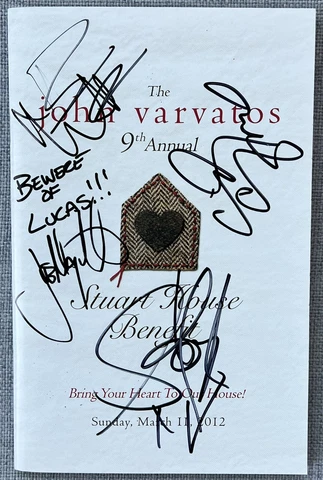Steven Tyler Cindy Crawford Dave Matthews Joe Manganiello Signed Event Program Cover